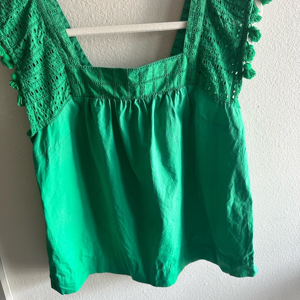 J.Crew green top size 2